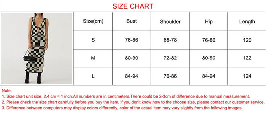 Knitted Sexy Bodycon Summer Women Dresses Backless Plaid Print Spaghetti Strap Hollow Out Vestidos