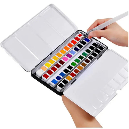 Superior Professional Solid Watercolor Paints Set With Water Brush Pen Water Color Paint Acuarelas Art Supplies For Artist