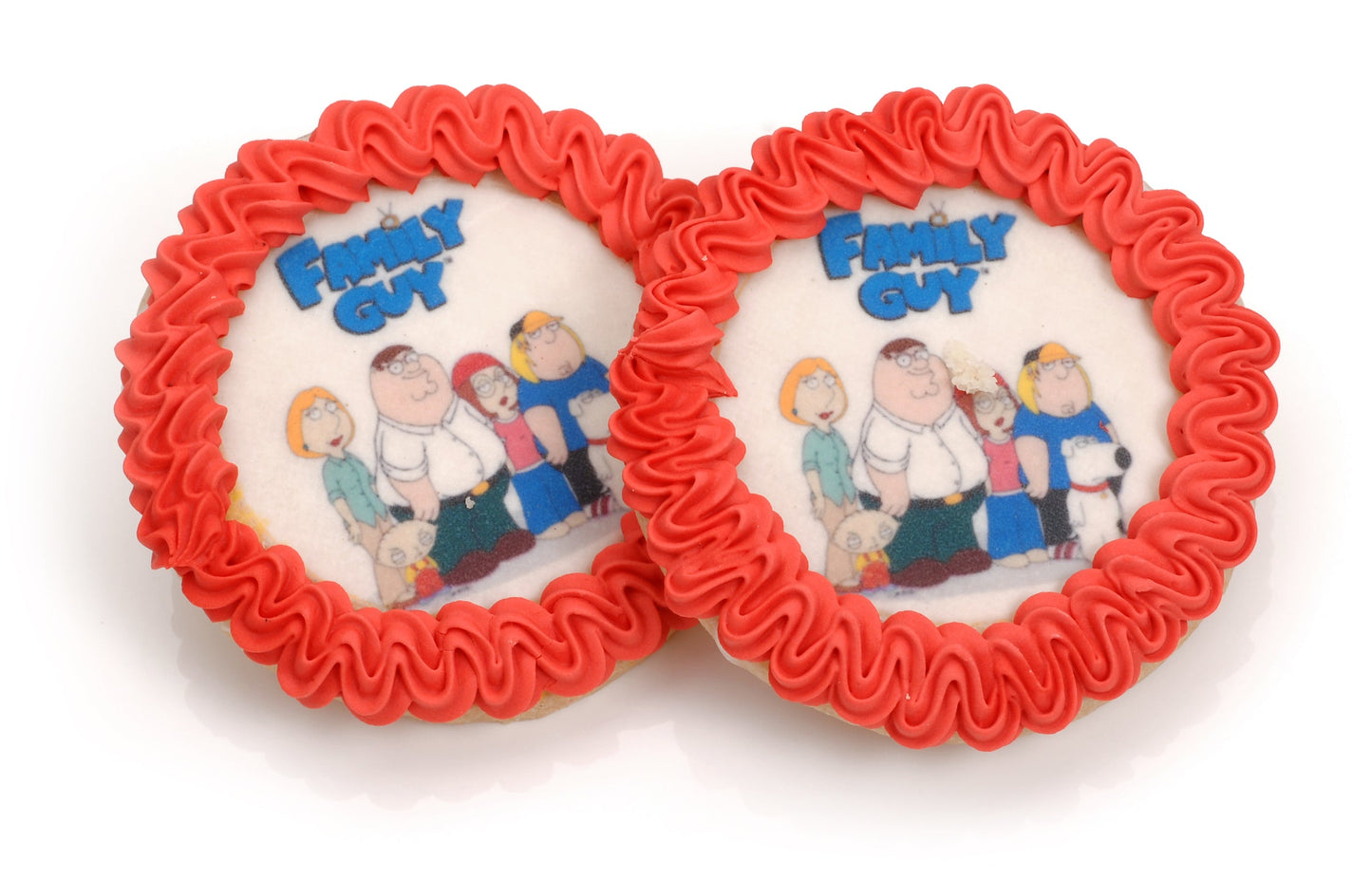 Iced Round Picture Sugar Cookie with Fancy Border- Single