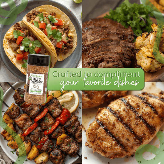 Keto Chophouse® Organic Steak Seasoning – Low Sodium Bold Flavor for Steak, Pork & Veggies