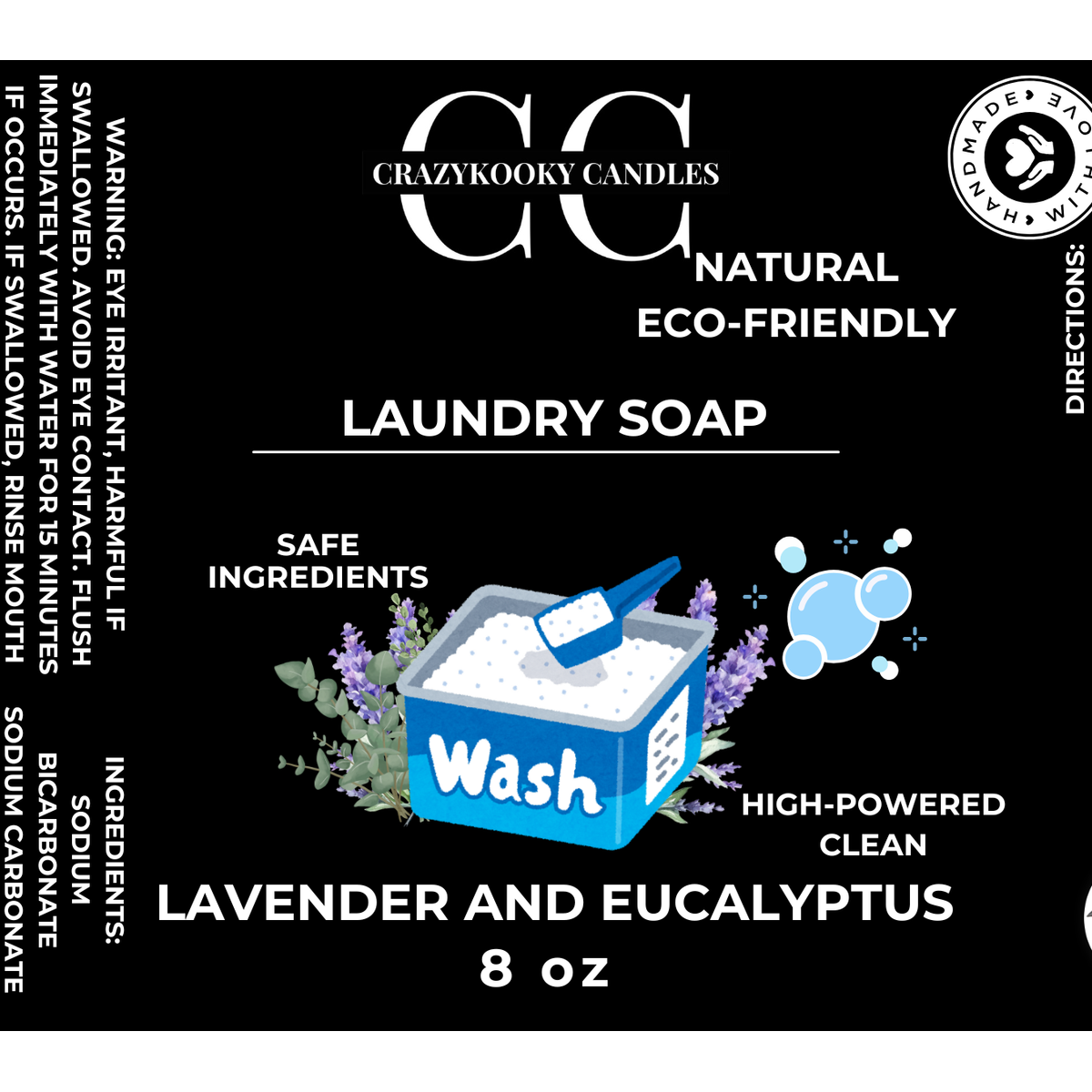 LAUNDRY SOAP - Handmade Laundry Soap, 1oz, 4oz, 8oz, 28oz