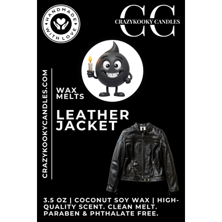 LEATHER JACKET - Wax Melts, Scented Coconut Soy, 3.5oz