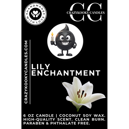 LILY ENCHANTMENT - Funny Candle, Scented Coconut Soy Candle, 6oz