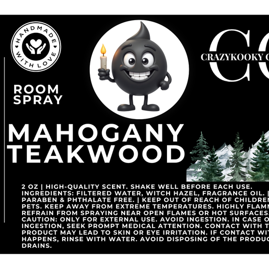 MAHOGANY TEAKWOOD - Room Spray, 2oz