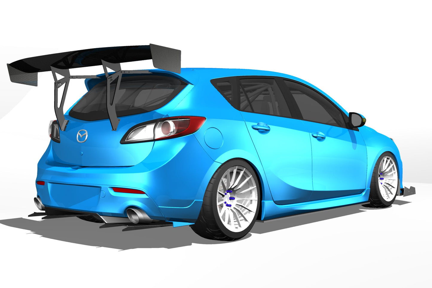 Diffuser V1+ – Mazdaspeed3 Gen2 (BL, 2010-2013)