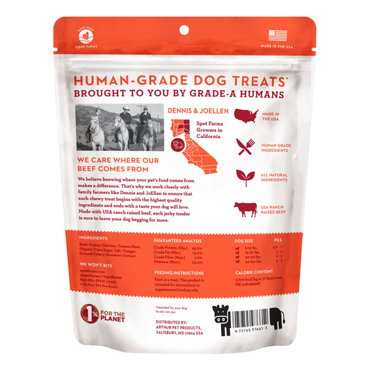 Spot Farms Dog Grain Free Basics Beef Jerky Tenders (10oz)