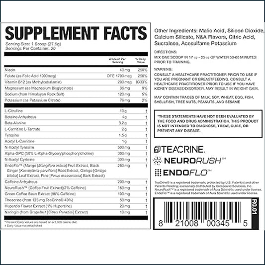 Magnum Limitless X16 Pre-WorkOut, 20 Servings