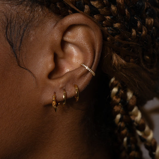 Single CZ Ear Cuff