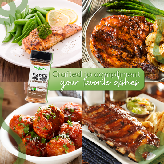 Rosy Cheeks Maple Bourbon BBQ Seasoning | Low Sodium & GLP-1 Friendly