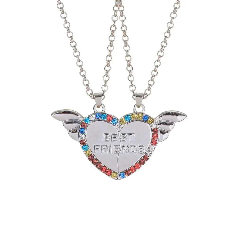Best Friends Necklace Together forever Never Apart Maybe In Distance But Never In Heart