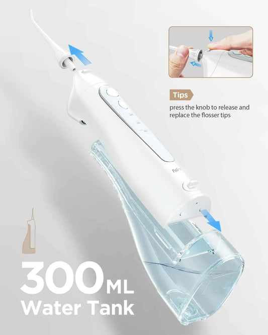 Fairywill Professional Oral Care Set - Waterproof Water Flosser & Electric Sonic Toothbrush Combo