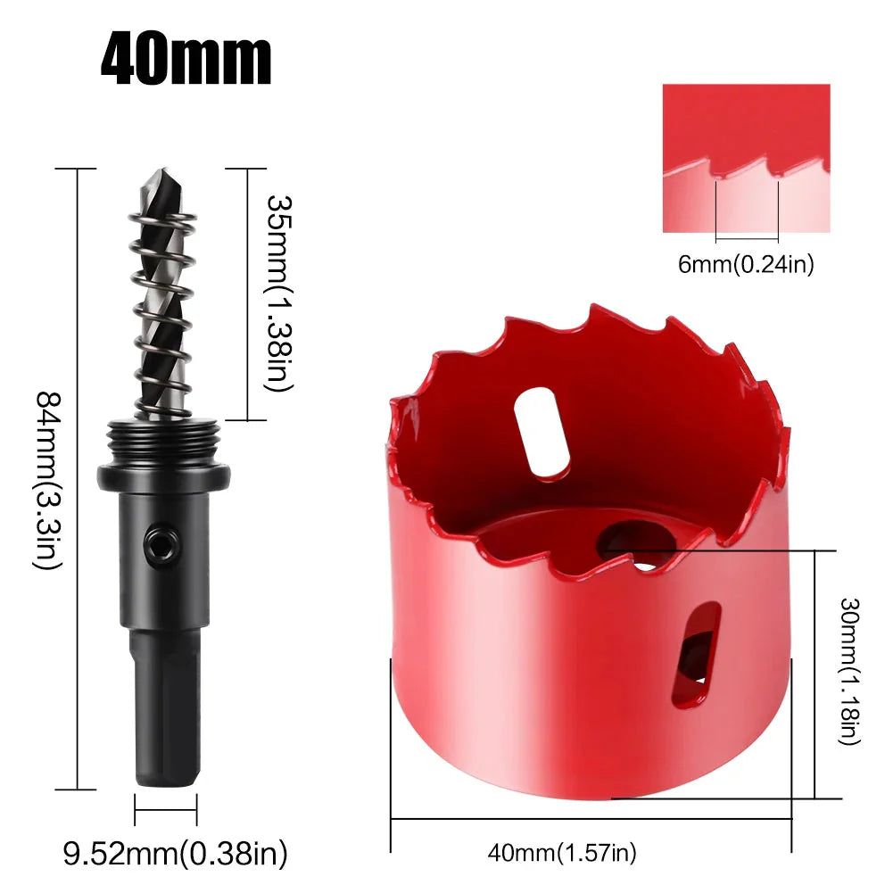 1pc 15-200mm M42 Bi-Metal Hole Saw HSS Drill Bit for Metal Iron Aluminum Stainless Plastic DIY Wood Cutter Tools