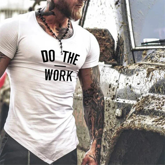 Mens Running Sport Slim Fit T-shirts Summer Cool Cotton Breathable Short Sleeve Clothing Gym Bodybuilding Fitness Muscle Shirts