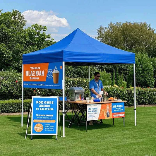 3x3m Pop-Up Waterproof Garden Gazebo - Heavy Duty Folding Event Tent