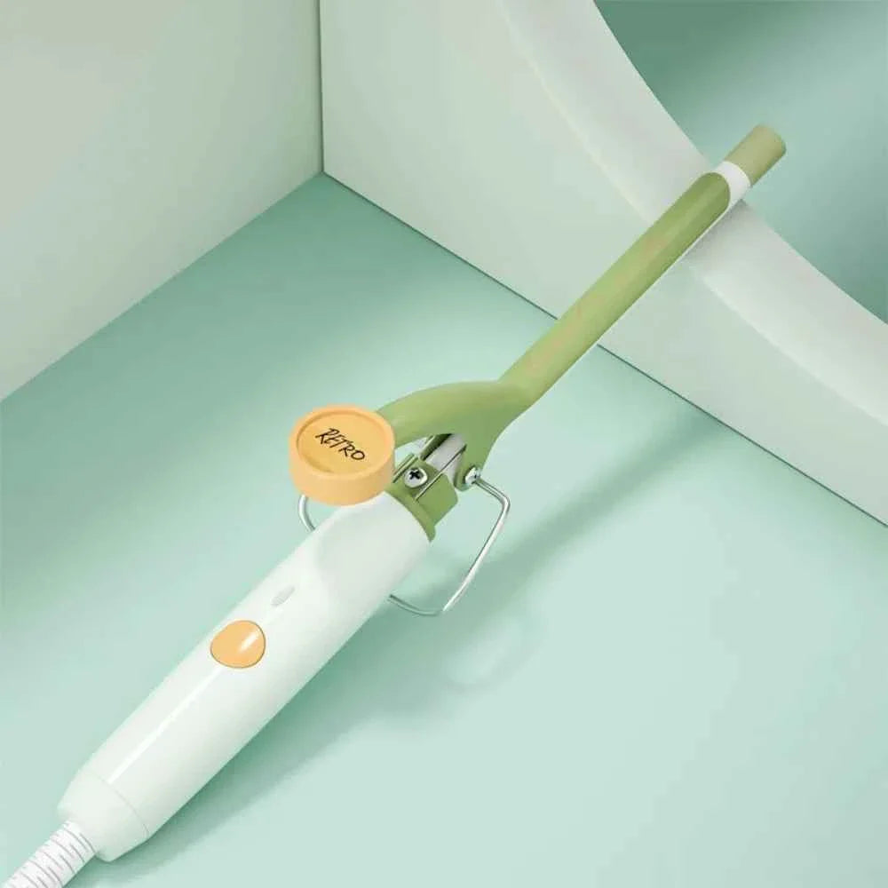 Professional 9mm Wool Hair Curling Iron Short Hair Electric Curler Wand Ultra-fine Ceramic Teddy Curling Iron Salon Styling Tool