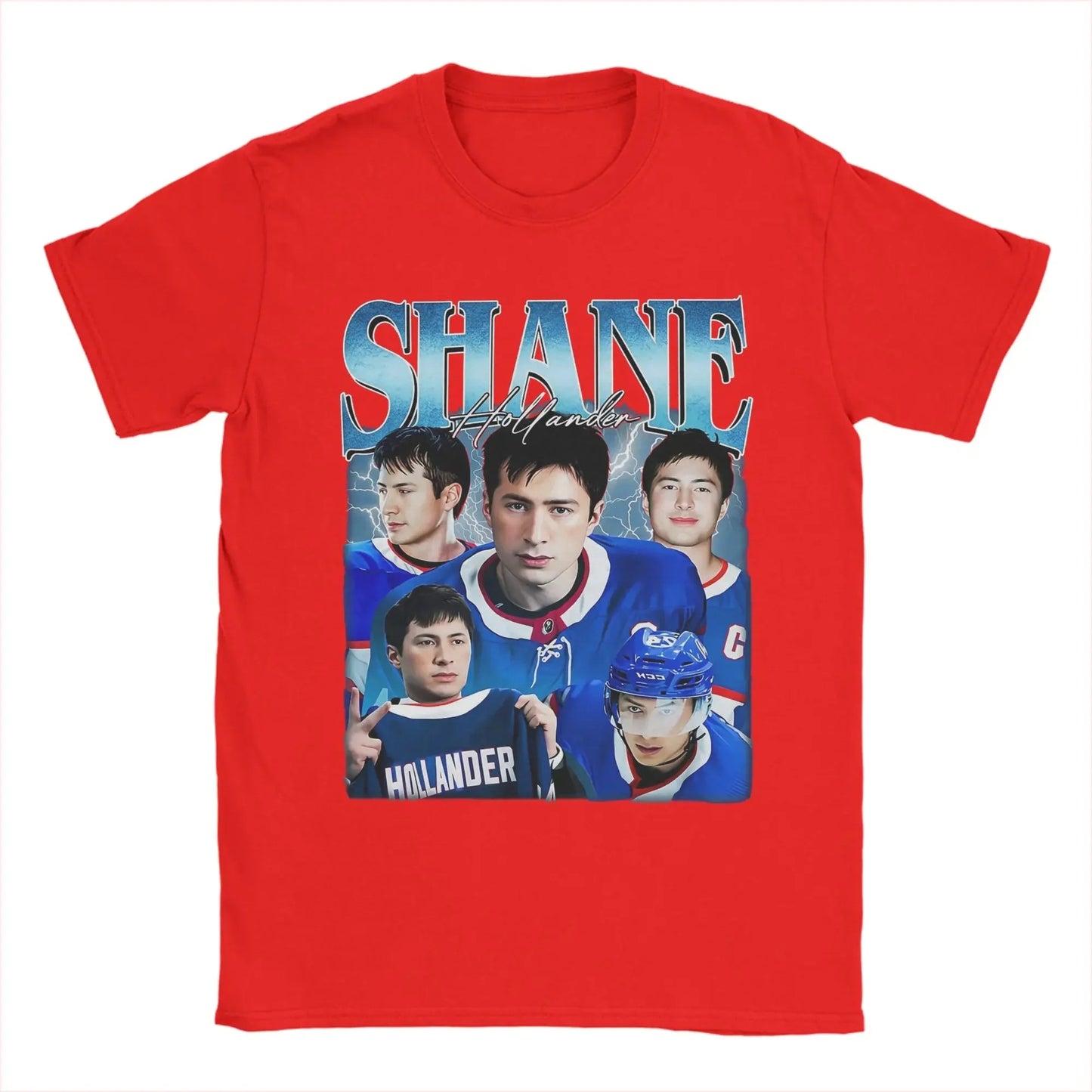 Men's T-Shirts Shane Hollander Queer Hockey Heated Rivalry Cool Cotton Tee Shirt Short Sleeve T Shirts Crew Neck Clothes Graphic