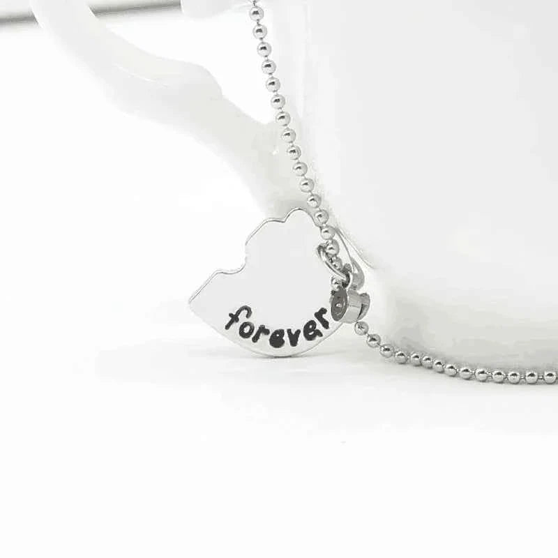 3 piece best friend necklace Women Necklac Chain 3 Piece Set Best Friend Friendship Pendant Bff Matching Necklace Jewelry