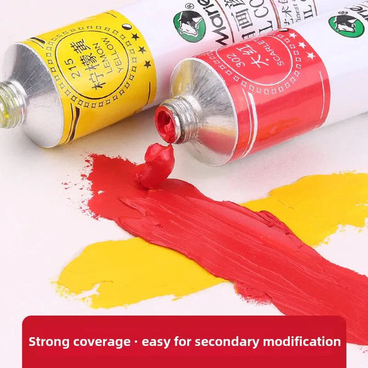 Maries Oil Paint 50ML Oil Painting Art Creation Pigment Large Oil Paint Paint Single Commonly Used 24 Colors