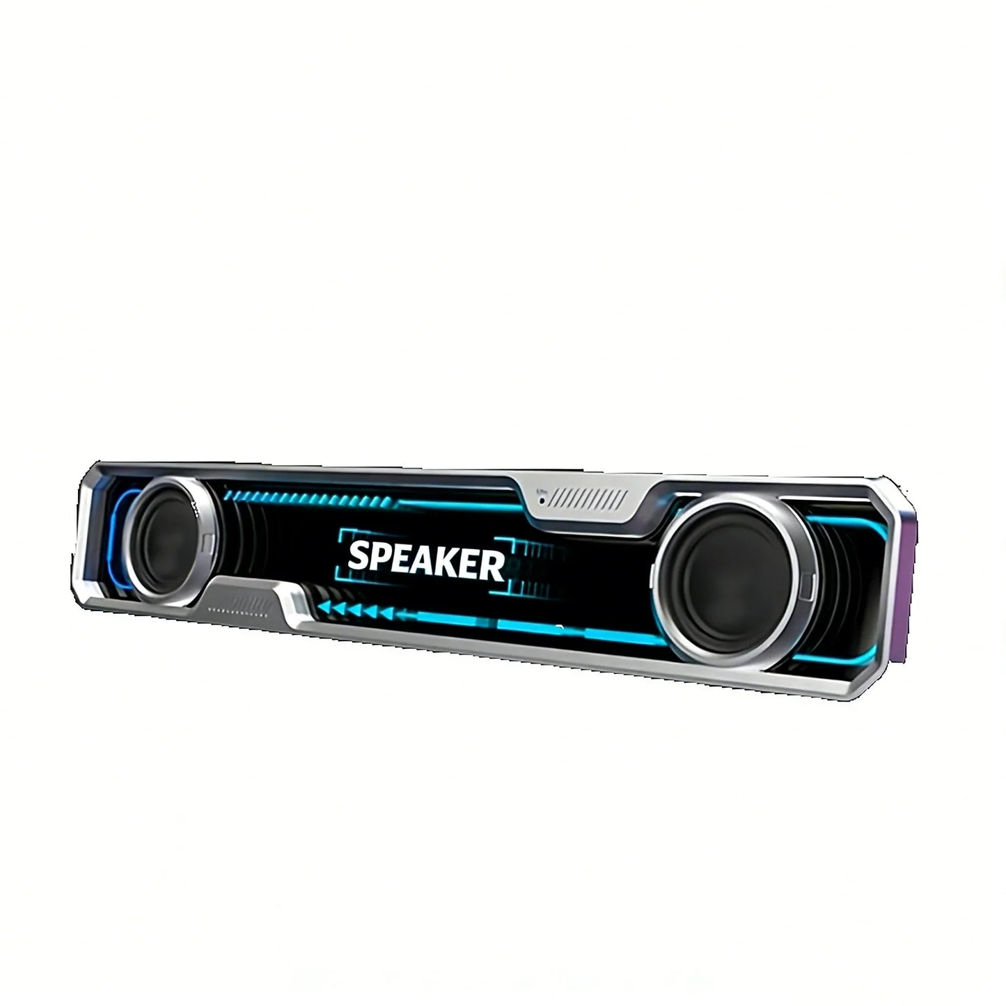 PC Sound Bar Wired Bluetooth Speaker RGB Colorful Abyss Light USB Wired Speakers for TV PC Laptop Gaming Surround Sound Audio