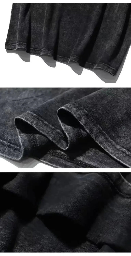 2026 Spring/Summer Paris Hilton Washed T-Shirt Harajuku No Longer Poor Summer Y2K Classic Casual Jacket