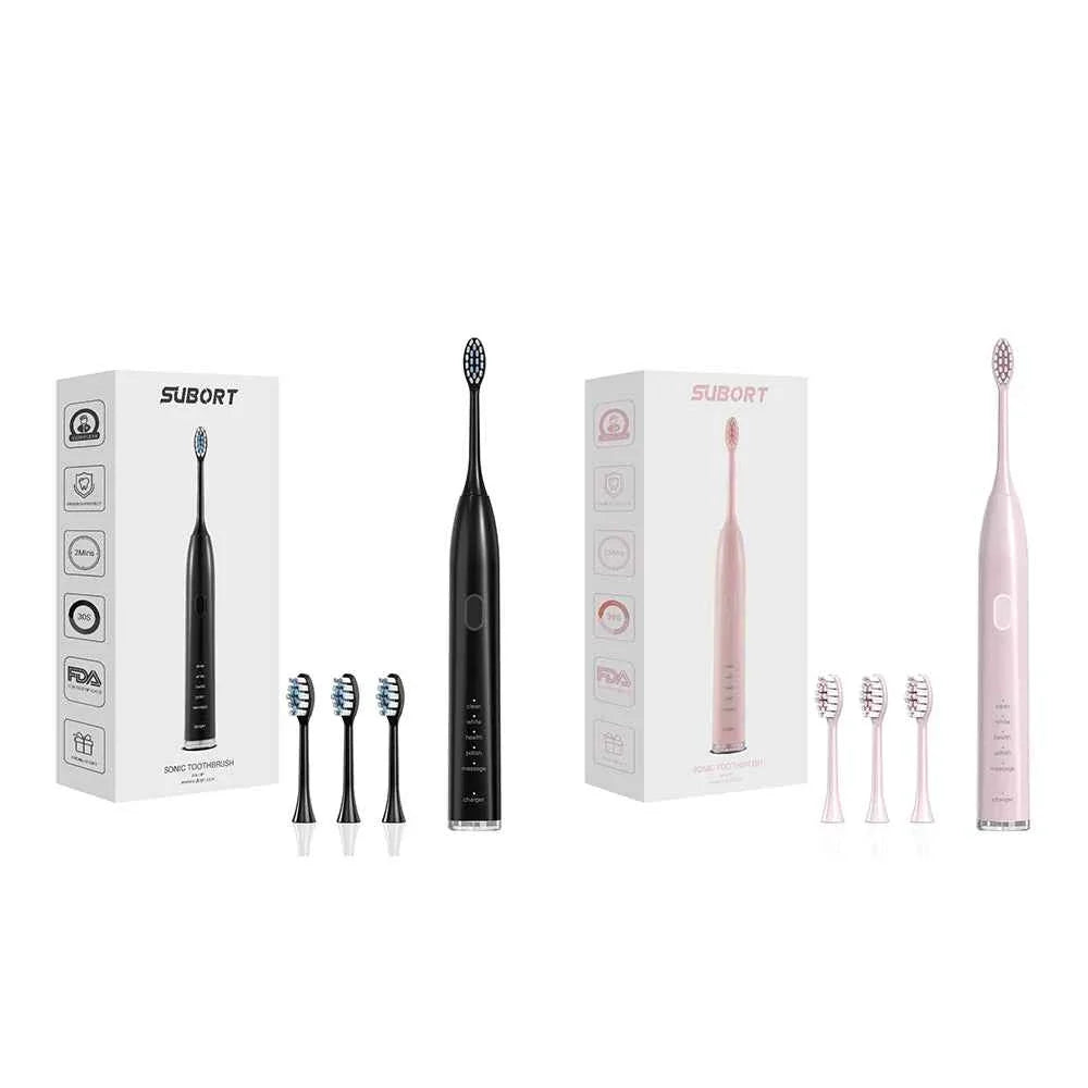 SUBORT S2 Sonic Electric Toothbrush for Men Women Houseehold Whitening IPX7 Waterproof Toothbrush Ultrasonic Auto Tooth Brush