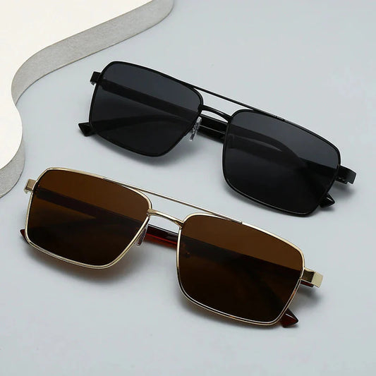 Square Sunglasses For Men Women Fashion Classic Retro Vintage Trend Design Brown Lens UV400 Sun Glasses Male Female Eyewear 2026