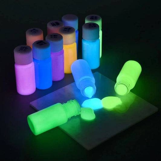 20/30g Fluorescent Pigment Long-Lasting Luminous Paints Auto Glow Glow In Dark Acrylic Paints For Artwork Party Supplies