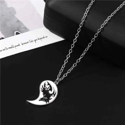 Style For Best Friends Women Fashion Jewelry Lovers Men Couple Necklace Yin Yang Necklace Clavicle chain Gossip Dragon Pendant