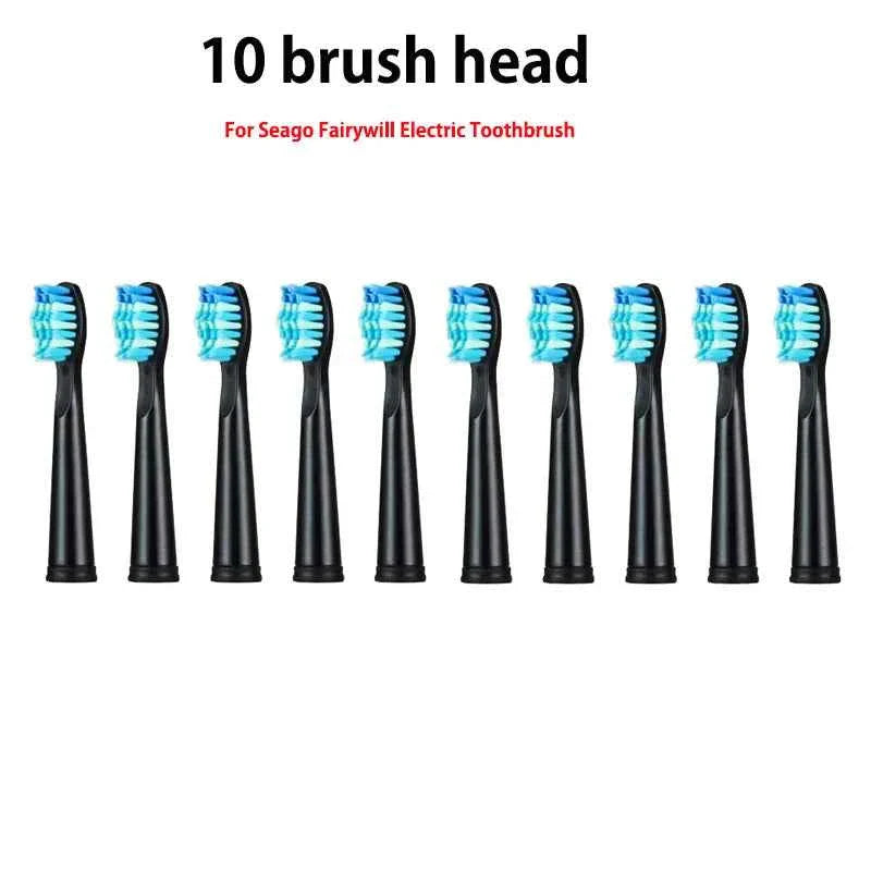 Toothink Replacement Brush Heads - Compatible with Fairywill/Seago FW-507/508/917/959 - 5-10Pcs Dupont Bristle Set