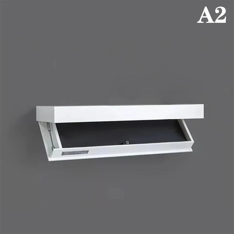 Solid Color Designer Shelf With Secret Compartment Concealed Floating Shelf Wall-Mounted Storage Solution Hidden Furniture