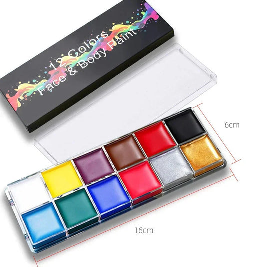 Arts Painting Set,10pcs Nylon Paint Brushes & 12 Colors Art Paint for Children Adults , Art Supplies
