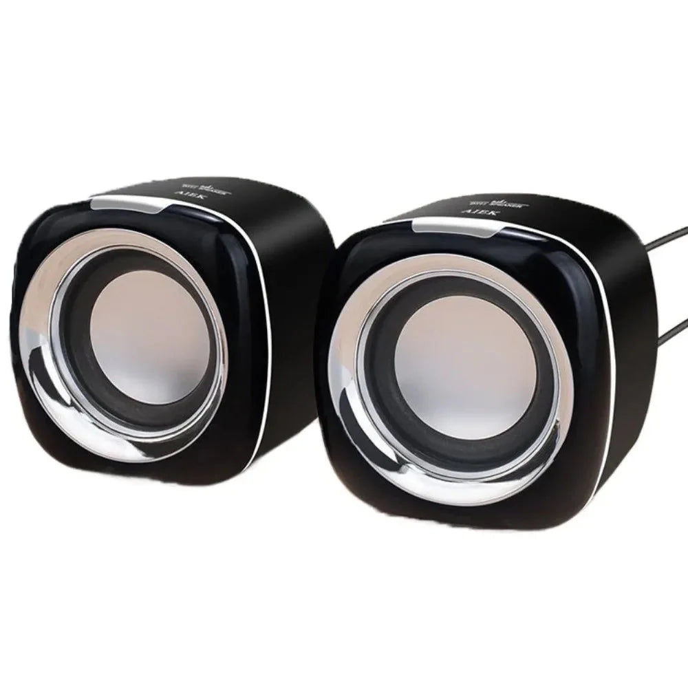AUX Audio Speaker Wired High Volume 3.5mm Wired Small Speaker Stereo Portable Stereo Mini Speaker Phone/Pad/PC/Computer