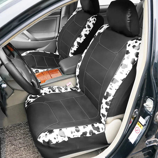 AUTO PLUS Universal Printing Faux Leather Car Seat Covers Fit For Most Car SUV Truck Van Car Accessories Interior