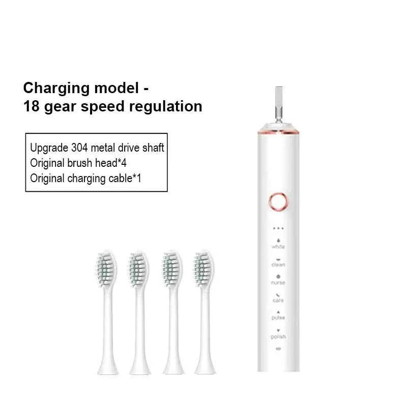 Xiaomi Youpin Sonic Electric Toothbrush USB Fast Charging Toothbrush Smart Timer Rechargeable Toothbrushes Replacement Heads Set