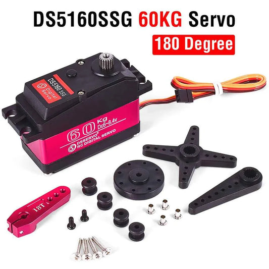 RC Steering Servo High Torque Servo Waterproof 60Kg 80Kg 150Kg 1/5 1/6 servo HV Metal Digital for HPI Baja 5B SS RC Car