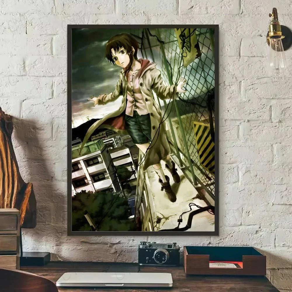 Painting By Numbers for Adult S-Serial Experiments L-Lain Anime Cute Oil Paint By Number Home Decor