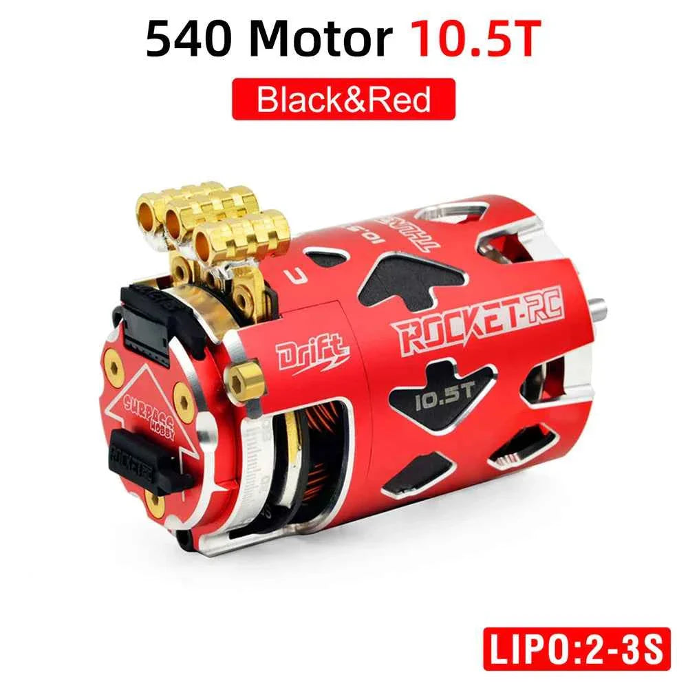 Rocket RC Brushless Motor Thunder 540 Sensored 10.5T 13.5T 3.175 mm Shaft for 1/10 RC Racing Drift Car Parts Surpass Hobby