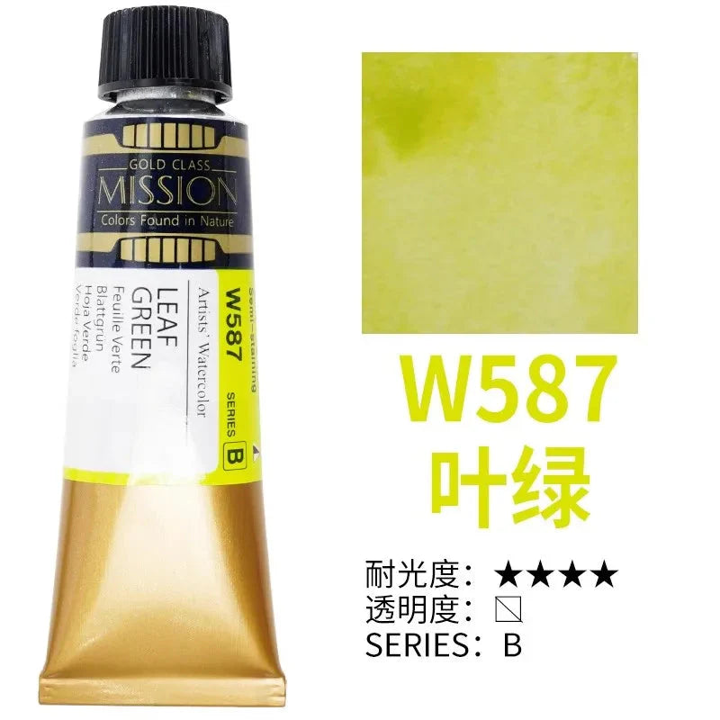 Korea MIJELLO tube watercolor artist 15ml watercolor paint mission series art supplies