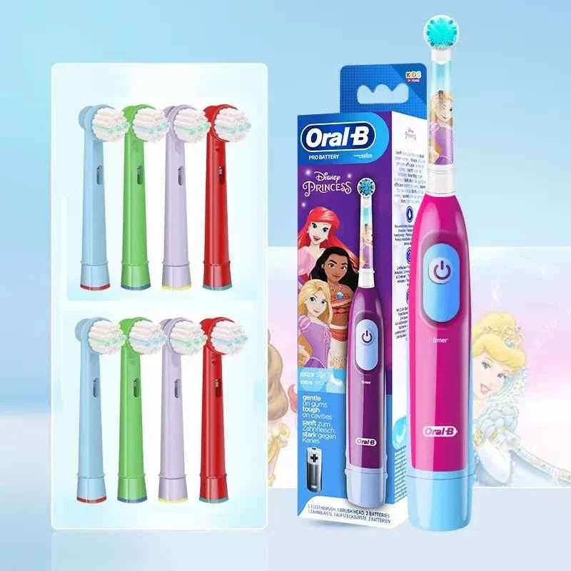 Oral B Kid Electric Toothbrush Car Design Toothbrush for Kid Soft Bristle Gentle Clean Teeth with Replacement Refills Waterpoof