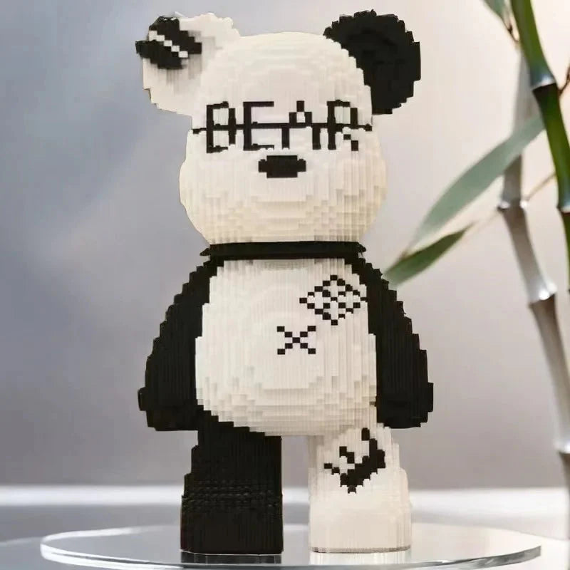 8653 Pieces of Fashionable Bear DIY Model Building Blocks, Designed for Young and Adults,