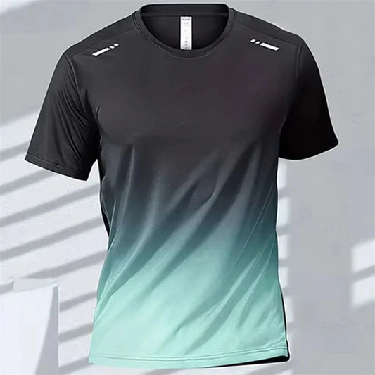 Summer t Shirt For Men Casual White t-Shirts Man Short Sleeve Top Breathable Tees Quick Dry Gym Shirt Soccer Jersey Male Clothes