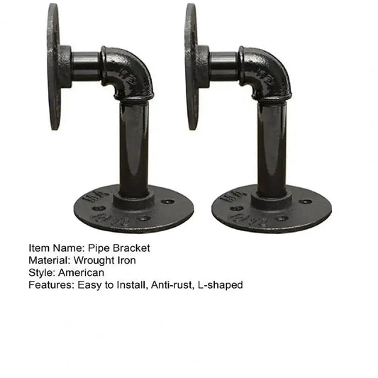 Replacement Heavy Duty Floating Shelf Brackets Black Coated Metal Cast Iron Shelves Brackets Wall Mount Wall Shelf Support