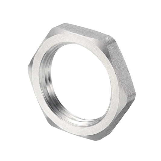 2/5Pcs Cast Pipe Fitting Hex Locknut, 304 Stainless Steel Hex Lock Nut Female Thread for Water Broom and Undercarriage Cleaner
