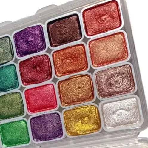 Art Watercolor Paint Oil Painting High Saturation Popular Semi-Solid 20 grids Color pigment