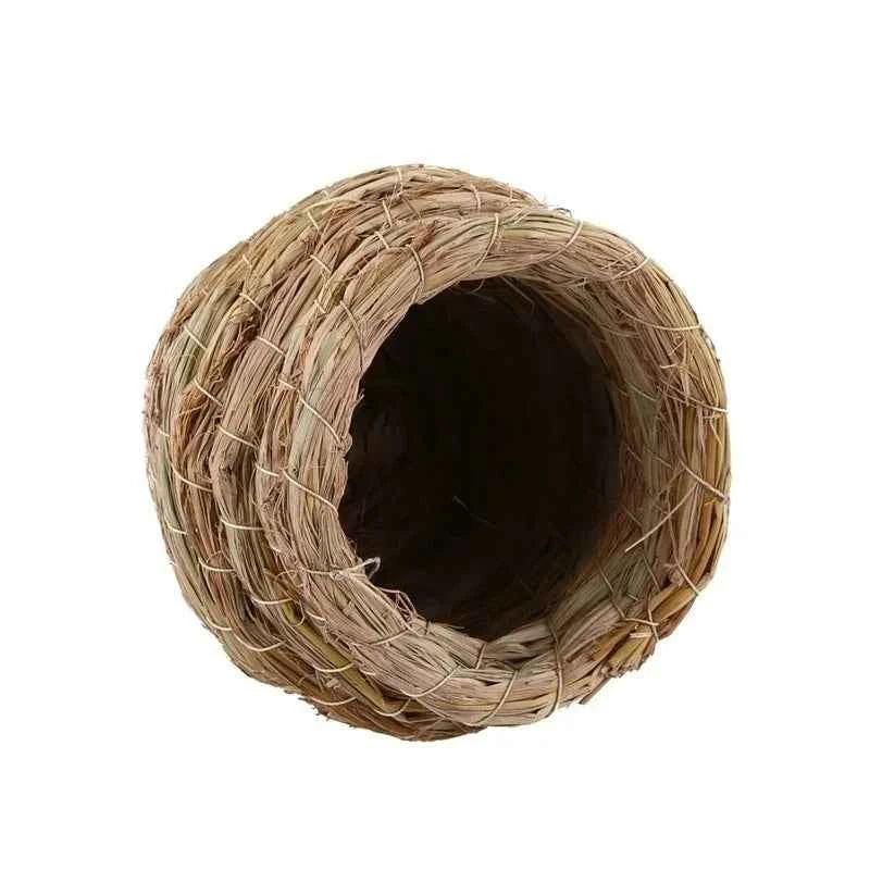 Hanging Hummingbird Bird House Bird's Nest In Straw Garden Nest Woven House Hut Straw Bird Birdhouse House Handwoven