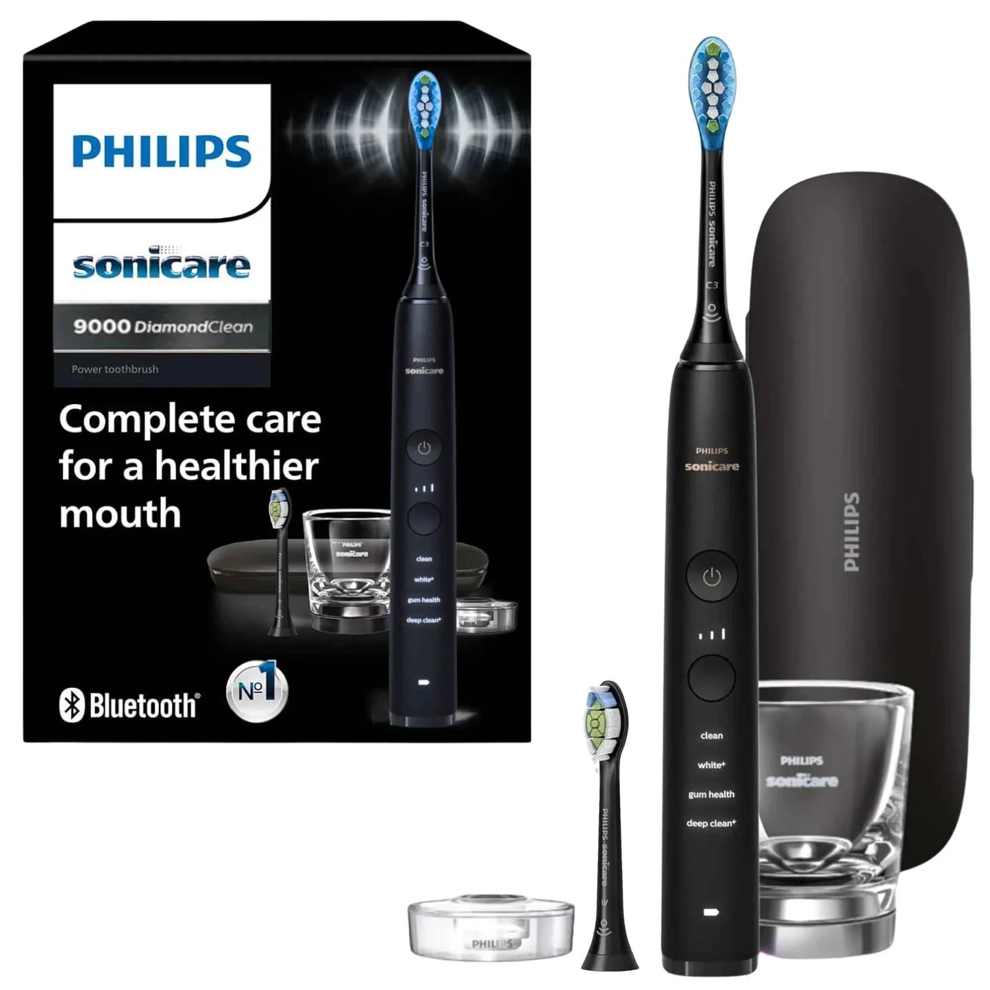 Philips Electric toothbrush Sonicare DiamondClean 9000 HX9912, Bluetooth enabled