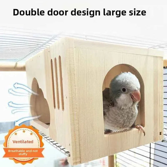Hanging Bird Nests Breathable Hatching Bird's Wooden House Pet Supplies Swallow Finch Squirrel Small Birds Animals Nests Box