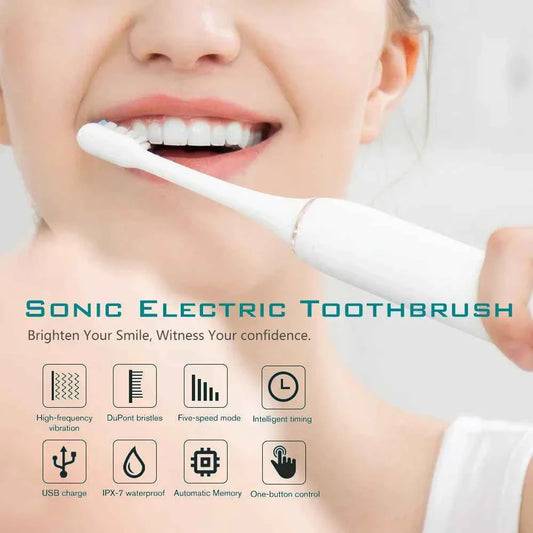 Xiaomi Mijia Sonic Electric Toothbrush Smart Timing Tooth Brush Teeth Whitening Fast Charging Base Toothbrush Replacement Head