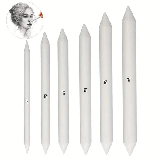 Art Supplies Drawing Tool Stump Rice Paper Sketch Double Head Smudge Stick Blending Stick White Drawing Pen Sketching Pencil