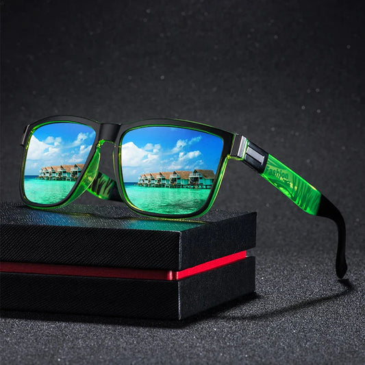 4 PCS Fashion Vintage Pattern Square Sunglasses Men Women Fishing Driving Man Luxury Brand Designer Sun Glasses UV400 Eyewear 